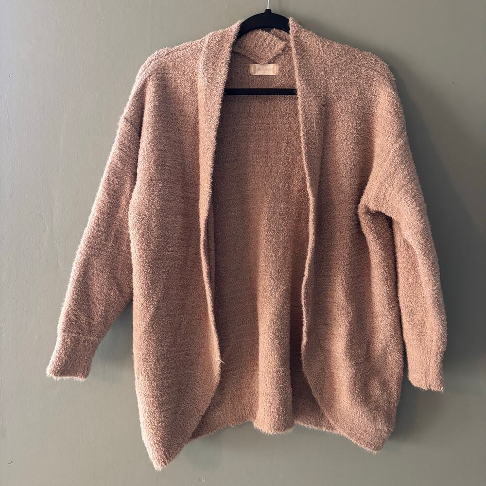Altar'd State Fuzzy Cozy Cardigan Open Front Sweater
